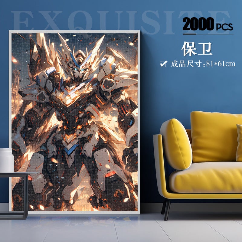 Cartoon Puzzle 2000 Pieces Large Cute Pet Level Difficulty Adult Version Po Frame 1000 Pieces Or More - Image 1